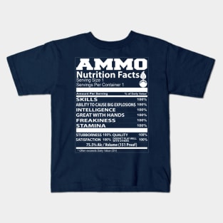 Air Force Ammo Nutrition Facts Kids T-Shirt